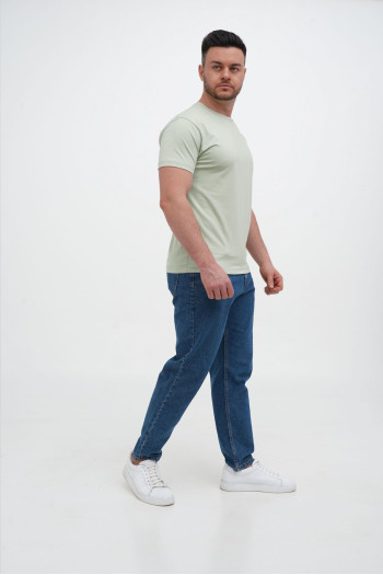 Футболка SLIM FIT K.O.R АРТ.616-2 Оливковий (L.GREEN, кол.68)