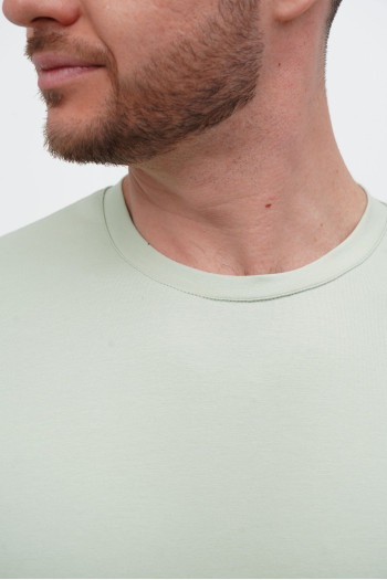 Футболка SLIM FIT K.O.R АРТ.616-2 Оливковий (L.GREEN, кол.68)