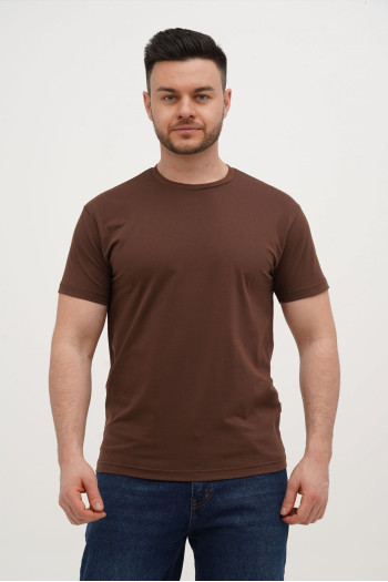 Футболка SLIM FIT K.O.R АРТ.616-2 Коричневий (COFFEE, кол.122)
