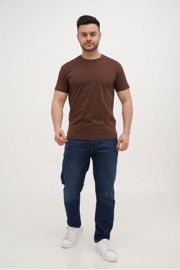 Футболка SLIM FIT K.O.R АРТ.616-2 Коричневий (COFFEE, кол.122)