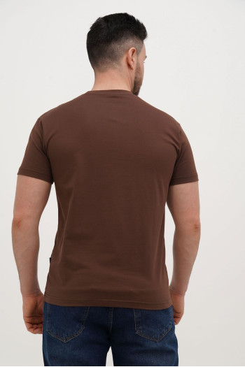 Футболка SLIM FIT K.O.R АРТ.616-2 Коричневий (COFFEE, кол.122)