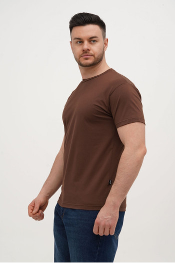 Футболка SLIM FIT K.O.R АРТ.616-2 Коричневий (COFFEE, кол.122)