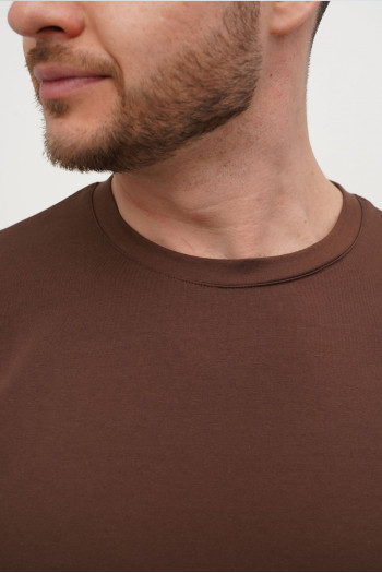Футболка SLIM FIT K.O.R АРТ.616-2 Коричневий (COFFEE, кол.122)