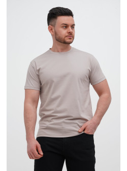Футболка SLIM FIT K.O.R АРТ.616-2 Бежевий (GREY COFFEE, кол.130)