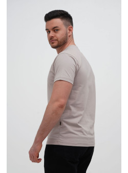 Футболка SLIM FIT K.O.R АРТ.616-2 Бежевий (GREY COFFEE, кол.130)