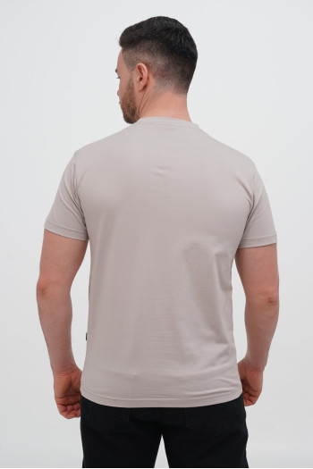 Футболка SLIM FIT K.O.R АРТ.616-2 Бежевий (GREY COFFEE, кол.130)