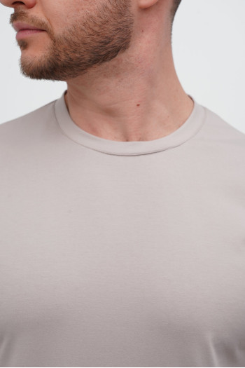 Футболка SLIM FIT K.O.R АРТ.616-2 Бежевий (GREY COFFEE, кол.130)