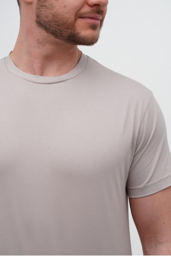 Футболка SLIM FIT K.O.R АРТ.616-2 Бежевий (GREY COFFEE, кол.130)