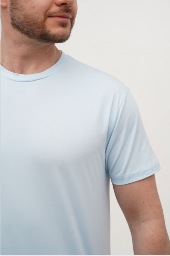 Футболка SLIM FIT K.O.R АРТ.616-2 Блакитний (L.BLUE, кол.107)