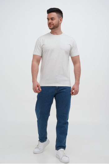Футболка SLIM FIT K.O.R АРТ.616-2 Світло-сірий (L.FLOWER GREY, кол.75)