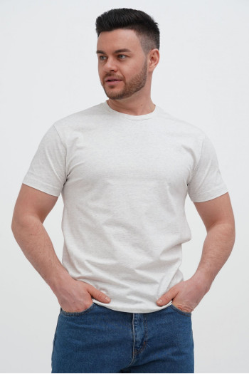 Футболка SLIM FIT K.O.R АРТ.616-2 Світло-сірий (L.FLOWER GREY, кол.75)