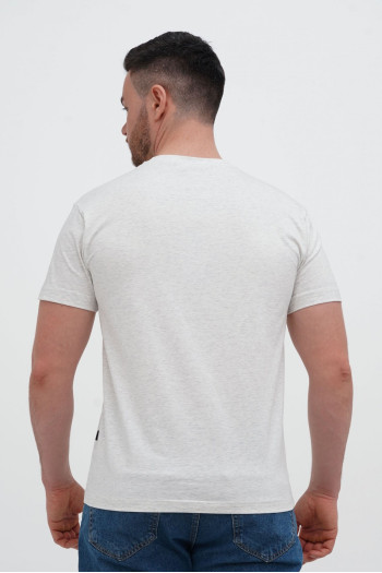 Футболка SLIM FIT K.O.R АРТ.616-2 Світло-сірий (L.FLOWER GREY, кол.75)