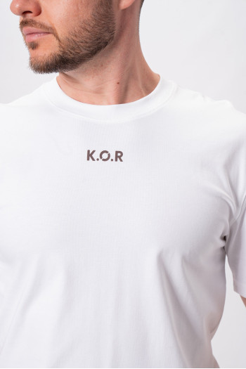 Футболка з принтом K.O.R 1105 Білий