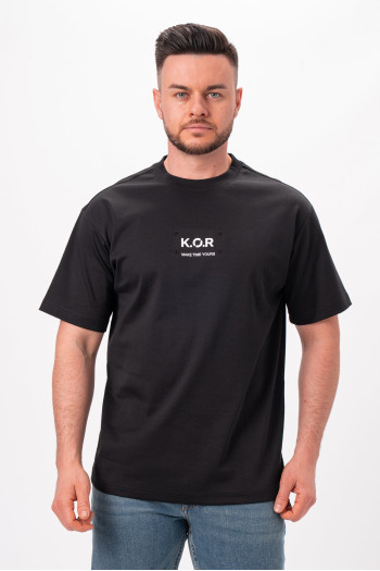 Футболка однотонна K.O.R 2009 Чорний (BLACK)