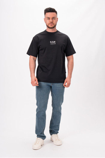 Футболка однотонна K.O.R 2009 Чорний (BLACK)