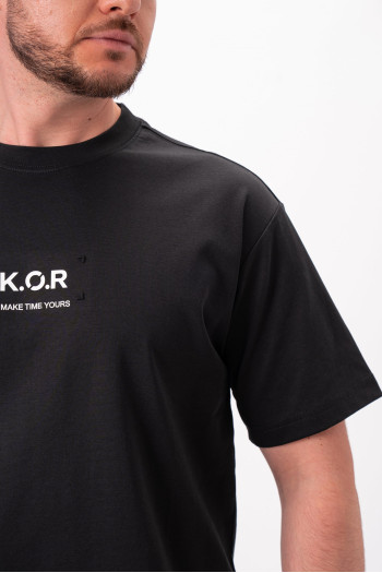 Футболка однотонна K.O.R 2009 Чорний (BLACK)