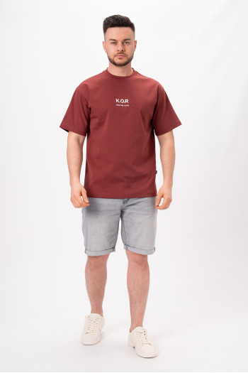 Футболка однотонна K.O.R 2009 Бордовий (RED)