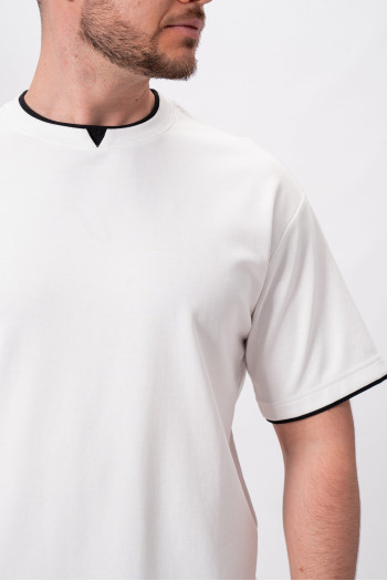 Футболка однотонна K.O.R АРТ.2301 Білий (WHITE)