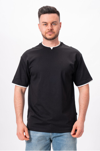 Футболка однотонна K.O.R АРТ.2301 Чорний  (BLACK)