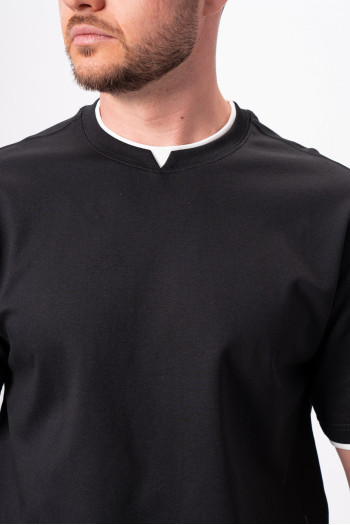 Футболка однотонна K.O.R АРТ.2301 Чорний  (BLACK)
