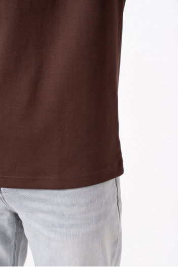 Футболка однотонна K.O.R АРТ.2301 Коричневий (BROWN)