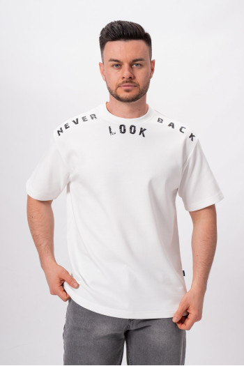Футболка з принтом K.O.R 21191 Білий (WHITE)