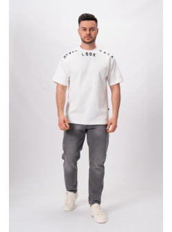 Футболка з принтом K.O.R 21191 Білий (WHITE)