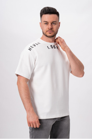 Футболка з принтом K.O.R 21191 Білий (WHITE)