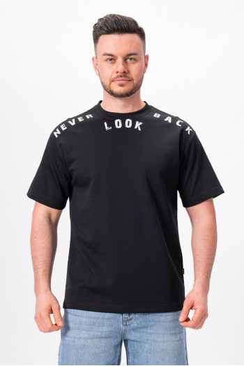 Футболка з принтом K.O.R 21191 Чорний (BLACK)