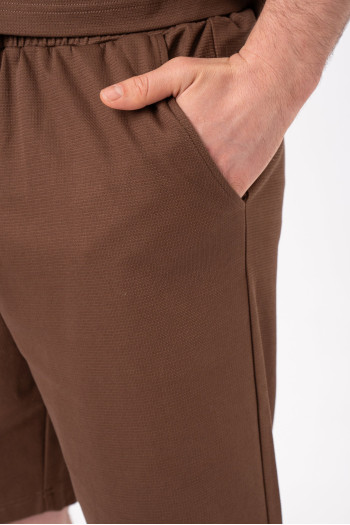 Комплект футболка + шорти K.O.R 9073 Коричневий (BROWN)