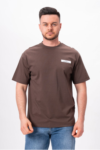 Футболка однотонна K.O.R 26165 Коричневий (BROWN)