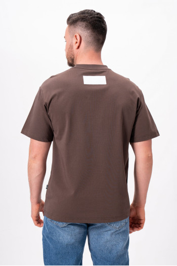 Футболка однотонна K.O.R 26165 Коричневий (BROWN)