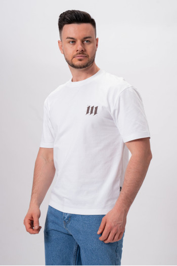 Футболка з принтом K.O.R 1108 Білий