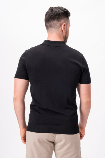 Футболка трикотажна поло K.O.R 35106 Чорний (BLACK, кол.1)