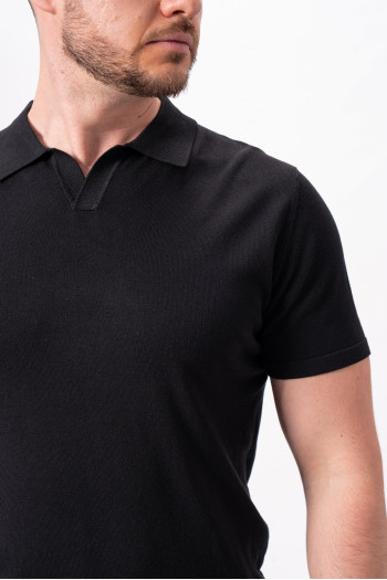 Футболка трикотажна поло K.O.R 35106 Чорний (BLACK, кол.1)