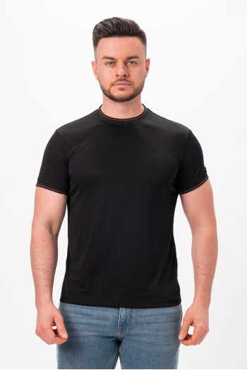 Футболка однотонна K.O.R АРТ.6928 Чорний (black)