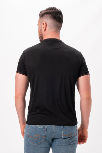 Футболка однотонна K.O.R АРТ.6928 Чорний (black)