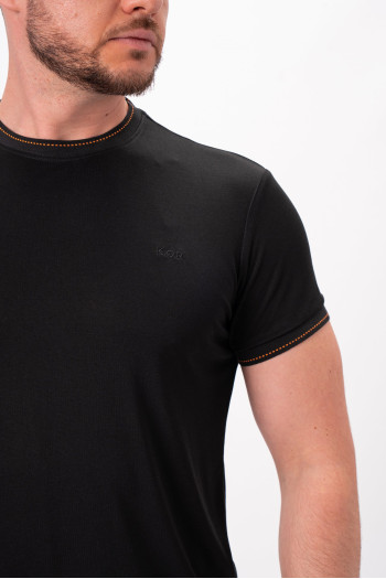 Футболка однотонна K.O.R АРТ.6928 Чорний (black)