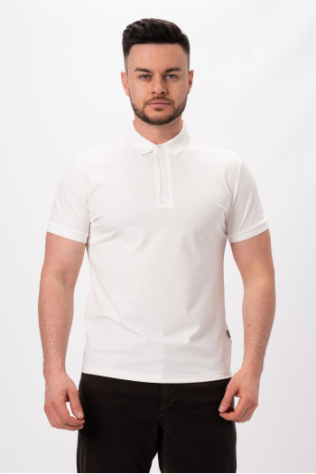 Футболка поло однотонна K.O.R 50201 Білий (white)