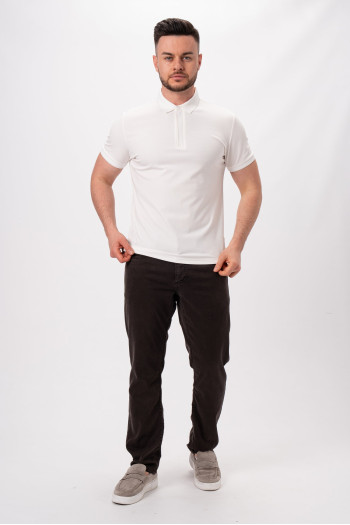 Футболка поло однотонна K.O.R 50201 Білий (white)