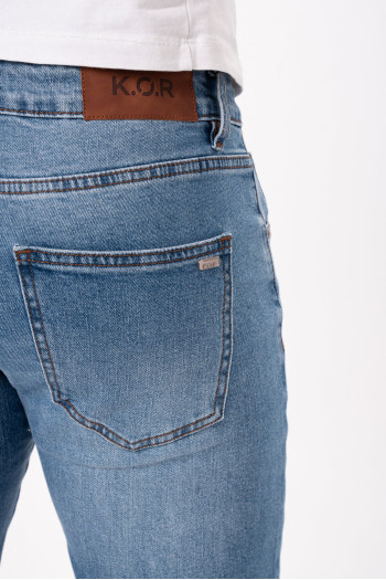 Джинси slim fit K.O.R 1990 Темно-синій (Blue)