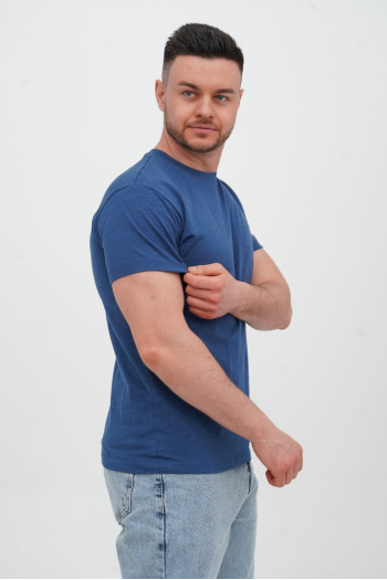Футболка однотонна K.O.R 208-2 Синій (№12 blue)