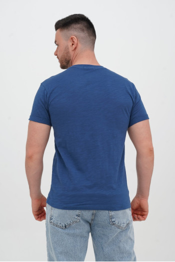 Футболка однотонна K.O.R 208-2 Синій (№12 blue)