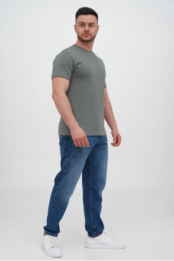 Футболка однотонна K.O.R 208-2 Хакі (№30 green)