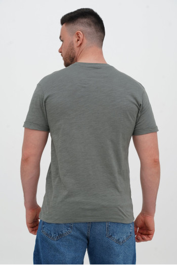 Футболка однотонна K.O.R 208-2 Хакі (№30 green)