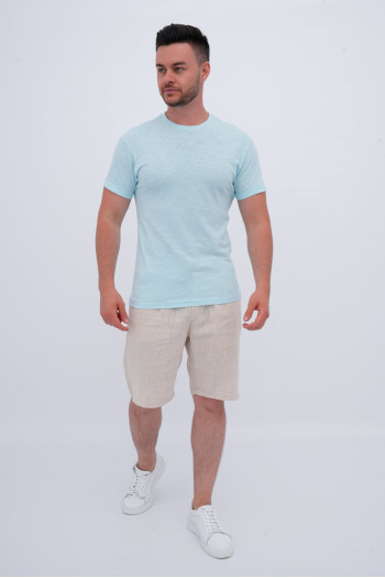 Футболка однотонна K.O.R 208-2 Світло-блакитний (№35 l.blue)