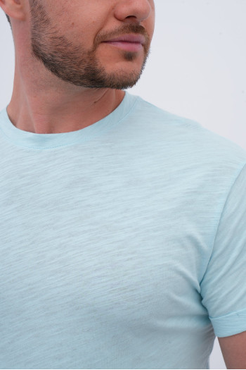Футболка однотонна K.O.R 208-2 Світло-блакитний (№35 l.blue)