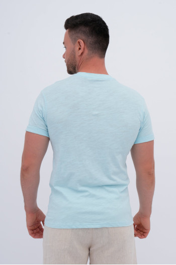 Футболка однотонна K.O.R 208-2 Світло-блакитний (№35 l.blue)