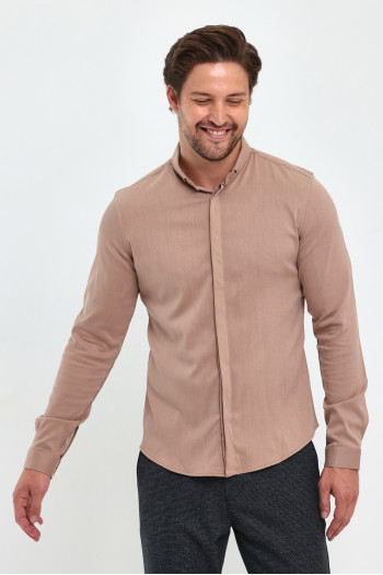Сорочка Trend Collection 10766-5 Бежевий (V06)