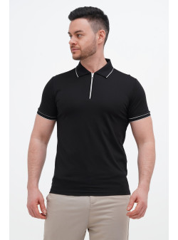 Футболка поло однотонна Trend Collection 2403 Чорний (кол. 14)
